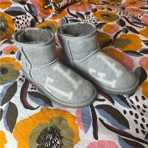 Telfar x UGG Collab Light Gray Fleece Boots